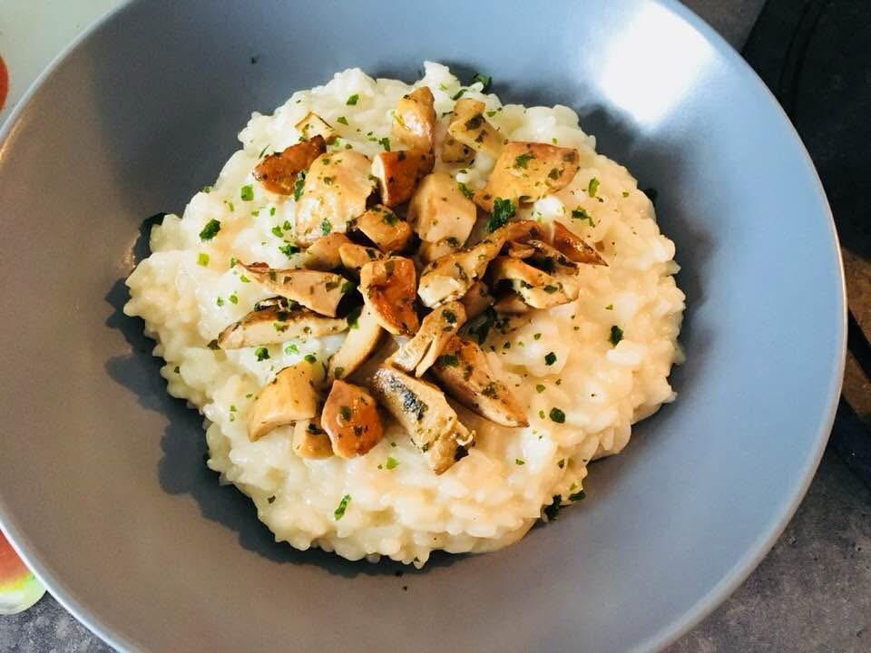 Risotto, cèpes et jambon Serrano